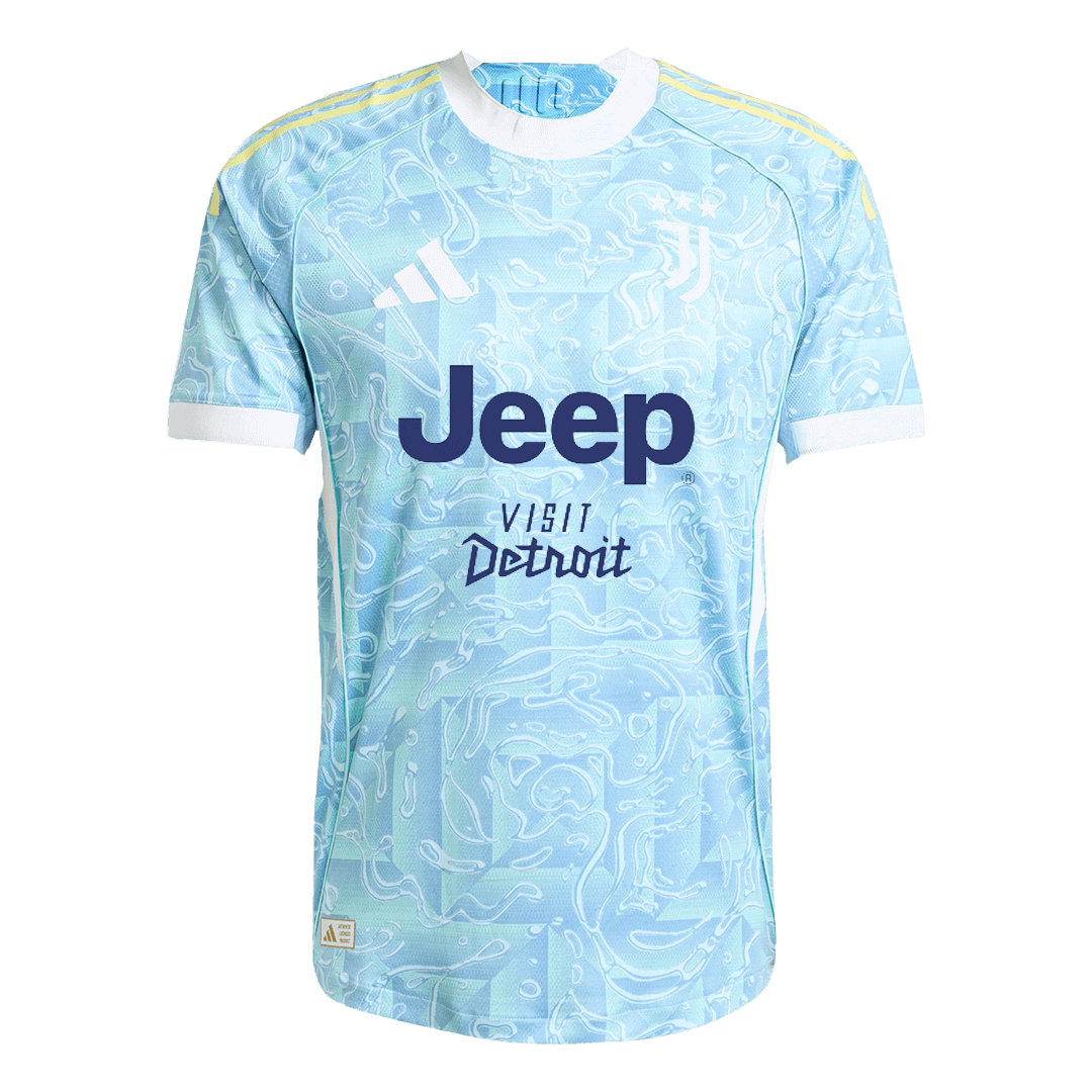 Juventus Uit Spelersversie Voetbalshirt 2025/26 - Slim Fit - achterkant
