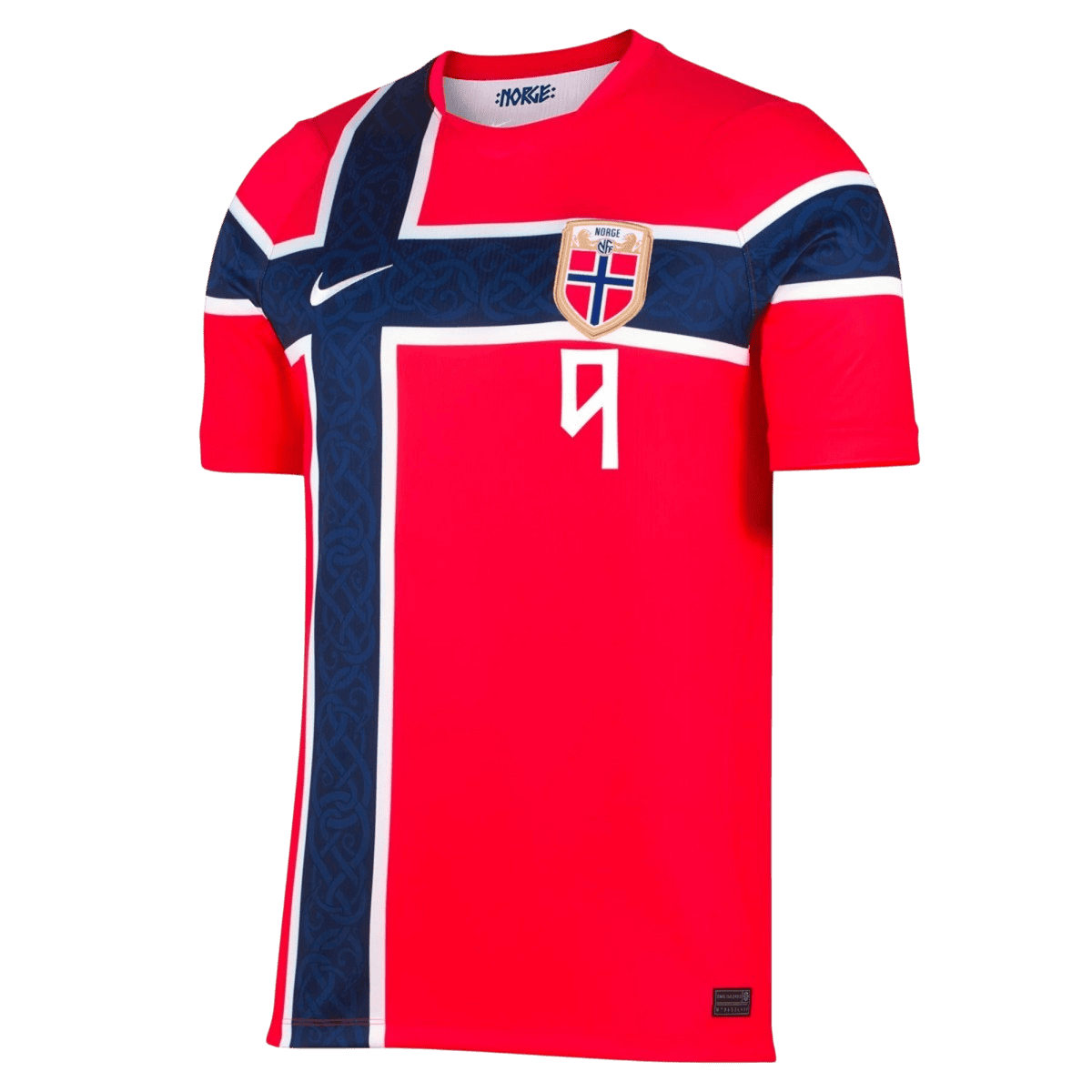 BRAUT HAALAND #9 Noorwegen Thuis Spelersversie Voetbalshirt WK Voetbal 2026 - Slim Fit - achterkant