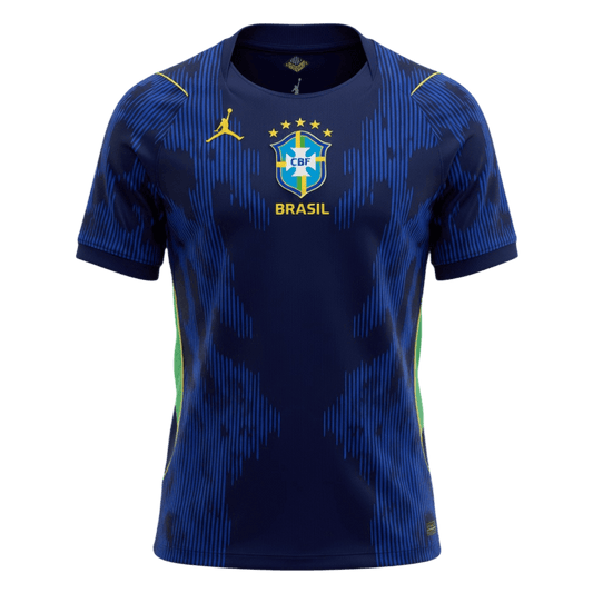 Heren Brazilië Uit Voetbalshirt WK Voetbal 2026 - voorkant