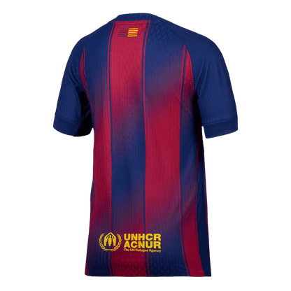 Barcelona Thuis Spelersversie Voetbalshirt 2025/26 - Slim Fit - detail