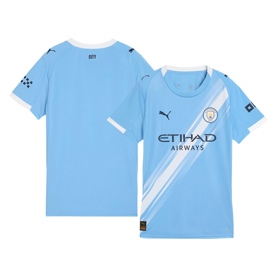Dames Manchester City Thuis Voetbalshirt 2025/26 - zijkant