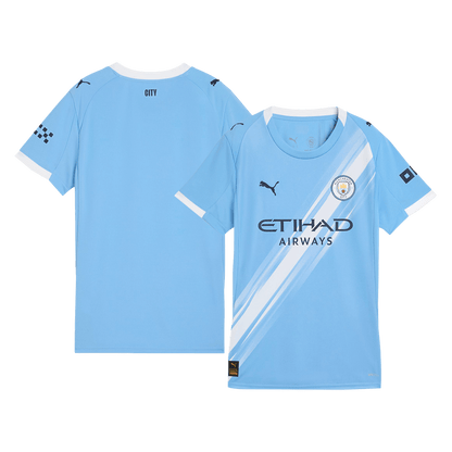 Dames Manchester City Thuis Voetbalshirt 2025/26 - zijkant