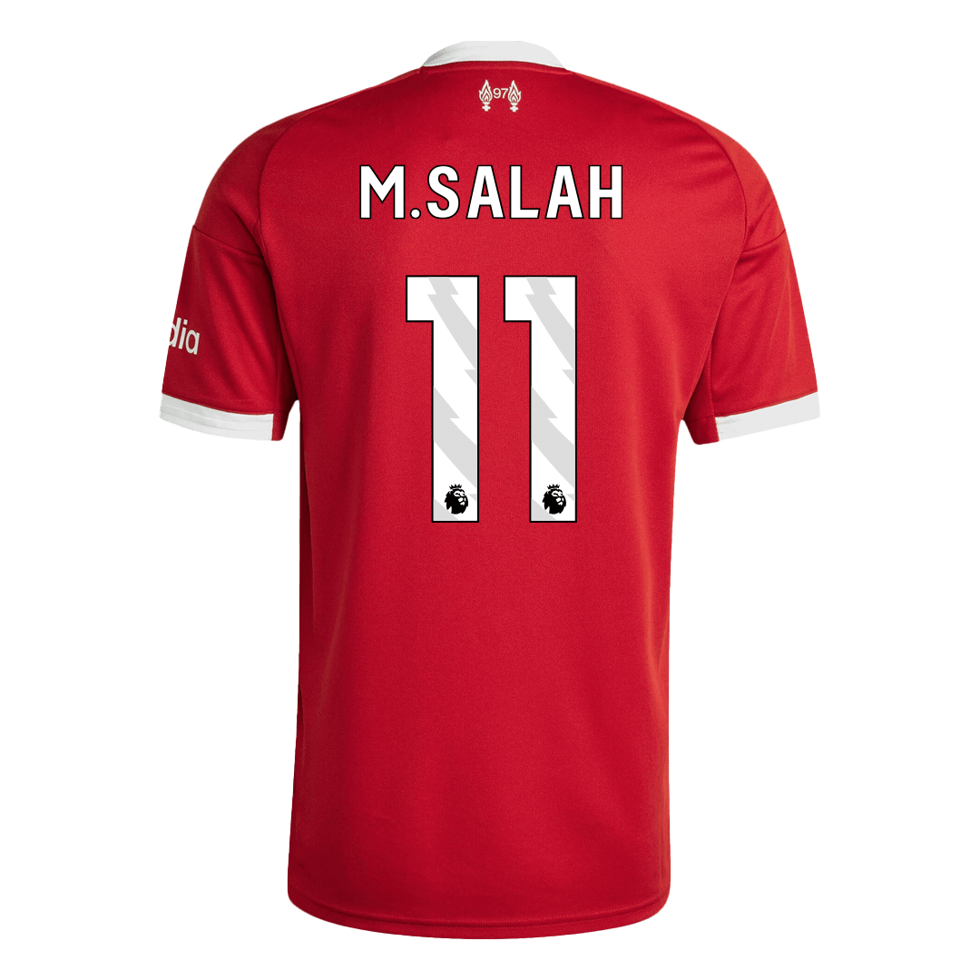 M.SALAH #11 Heren Liverpool Thuis Voetbalshirt 2025/26 - achterkant