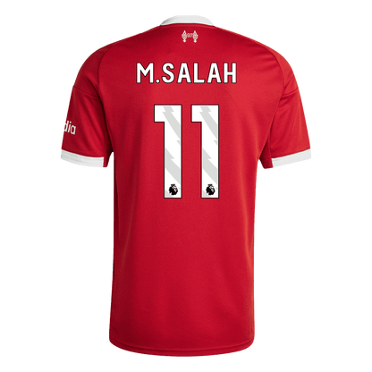 M.SALAH #11 Heren Liverpool Thuis Voetbalshirt 2025/26 - achterkant