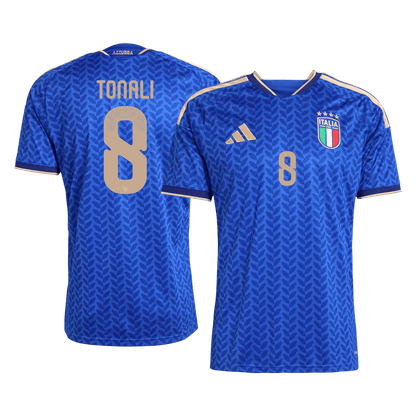 TONALI #8 Heren Italië Thuis Voetbalshirt WK Voetbal 2026 - detail