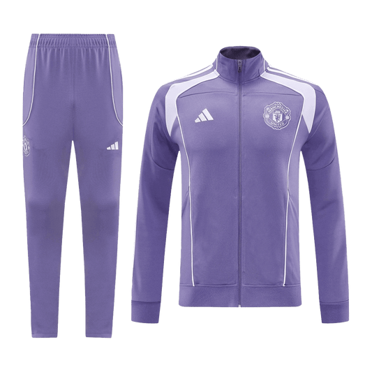 Manchester United Trainingsjack Set(Jas+Broek) 2025/26 Purple football shirt