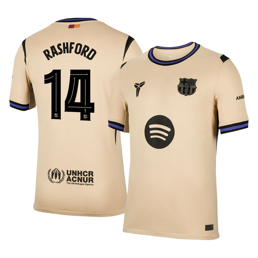RASHFORD #14 Heren Barcelona Uit Voetbalshirt 2025/26 - UCL