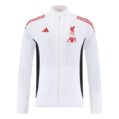 Liverpool Windjack 2025/26 White football shirt