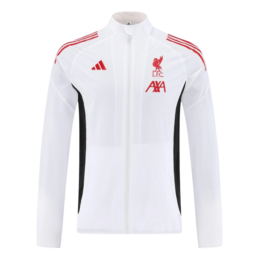 Liverpool Windjack 2025/26 White football shirt