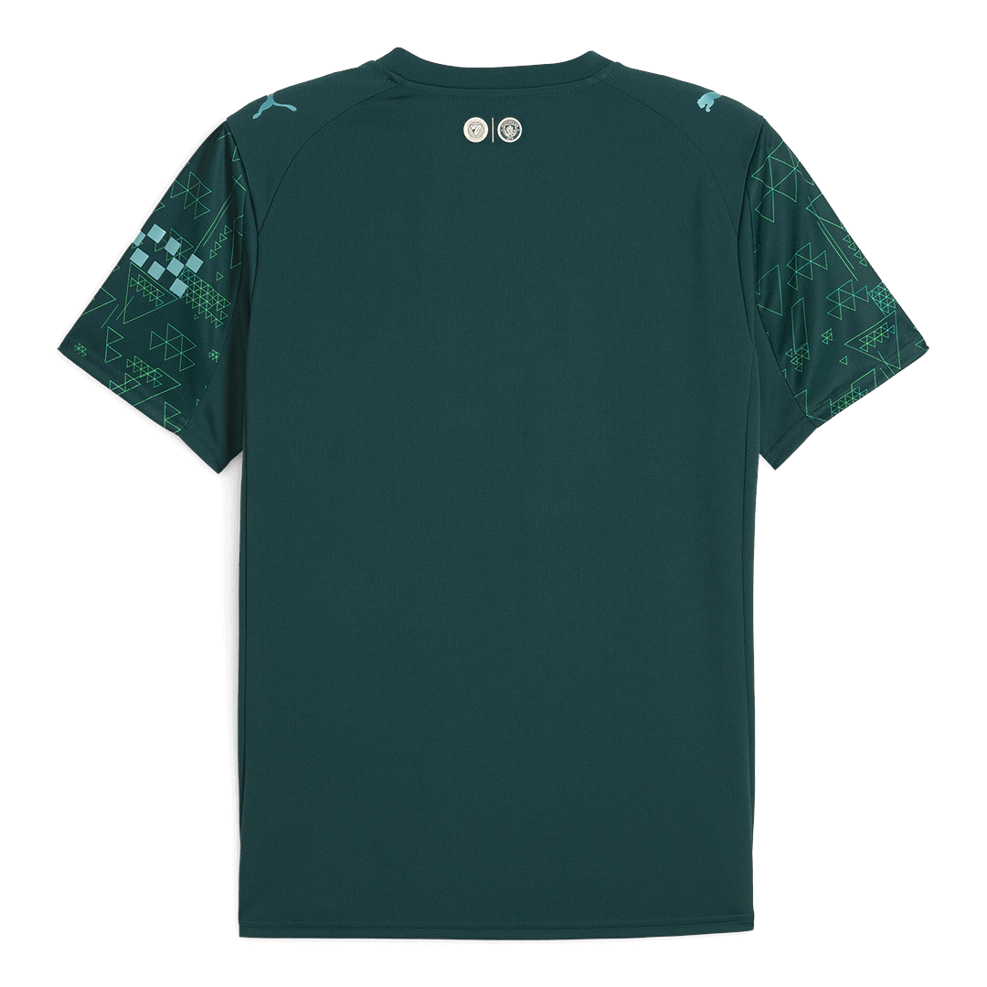 Heren Manchester City Vierde Uitshirt Voetbalshirt 2025/26 - achterkant