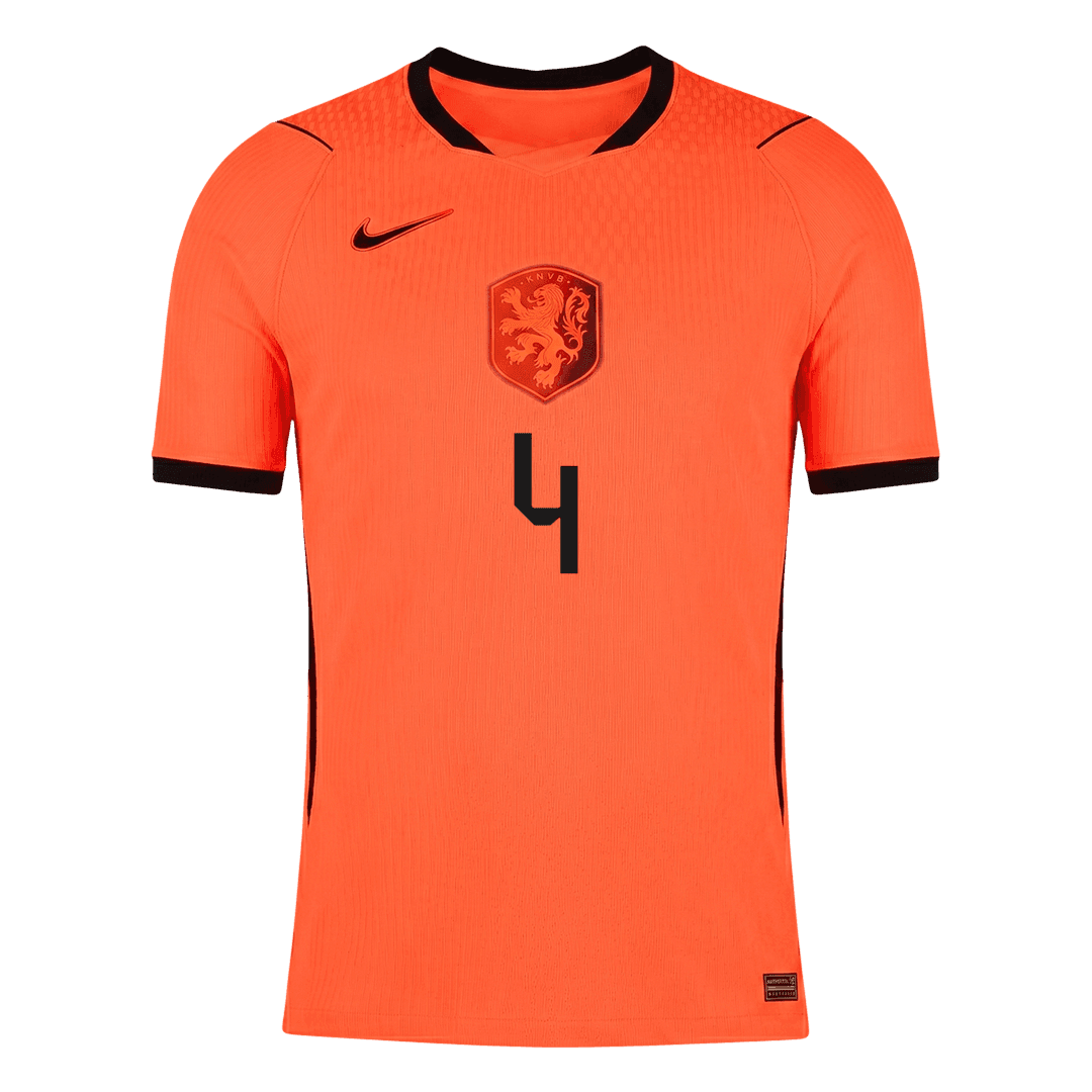 VIRGIL #4 Nederland Spelersversie thuisshirt WK Voetbal 2026 - slim fit