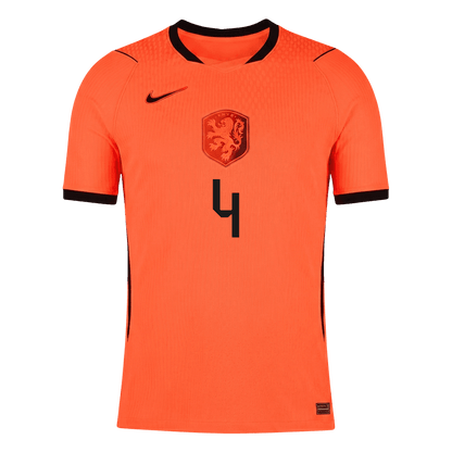 VIRGIL #4 Nederland Spelersversie thuisshirt WK Voetbal 2026 - slim fit