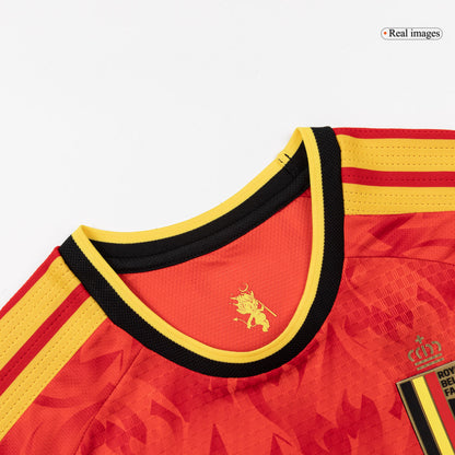 DE BRUYNE #7 België Thuis Spelersversie Voetbalshirt WK Voetbal 2026 - Slim Fit - zijkant