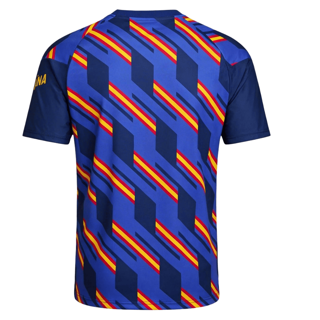 Heren Spanje Pre-Match Voetbalshirt WK Voetbal 2026 - achterkant