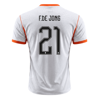 F.DE JONG #21 Nederland Spelersversie uitshirt WK Voetbal 2026 - slim fit