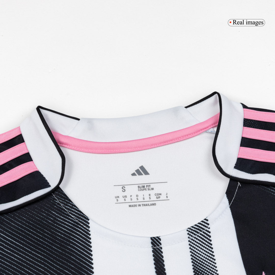 Dames Juventus Thuis Voetbalshirt 2025/26 - close-up