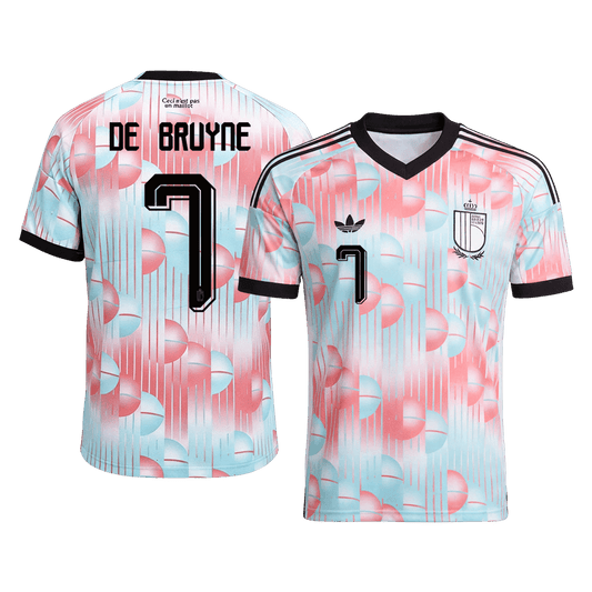 DE BRUYNE #7 Heren België uitshirt WK Voetbal 2026