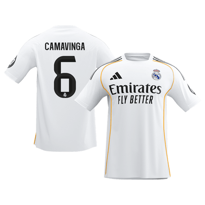 CAMAVINGA #6 Heren Real Madrid Thuis Voetbalshirt 2025/26 [PREMIUM]