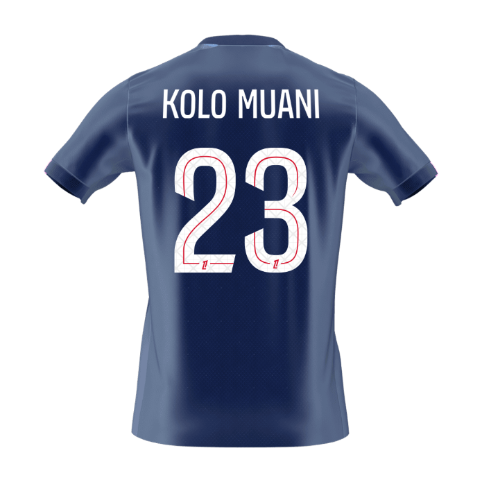 KOLO MUANI #23 Heren PSG Thuis Voetbalshirt 2025/26 [PREMIUM] - extra