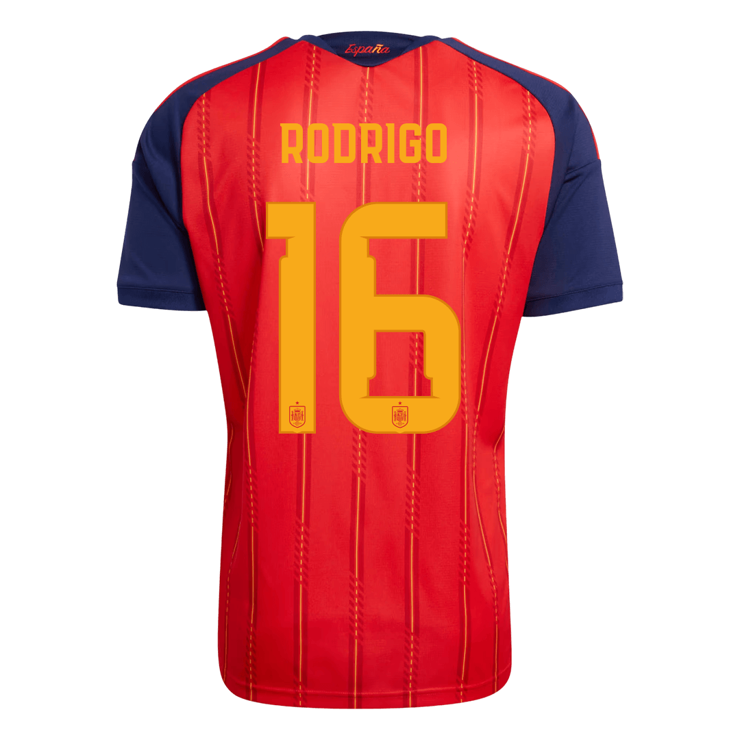 RODRIGO #16 Heren Spanje thuisshirt 2026 [PREMIUM]