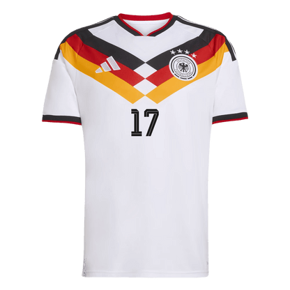WIRTZ #17 Heren Duitsland Thuis Voetbalshirt WK Voetbal 2026 - achterkant