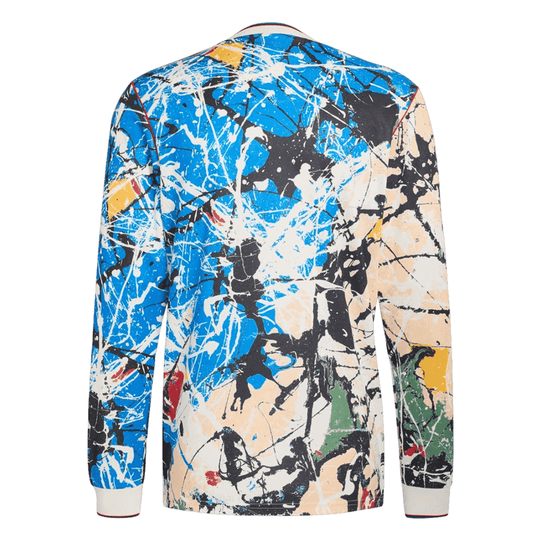 Heren Manchester United Lange Mouwen Voetbalshirt 2025/26 - detail