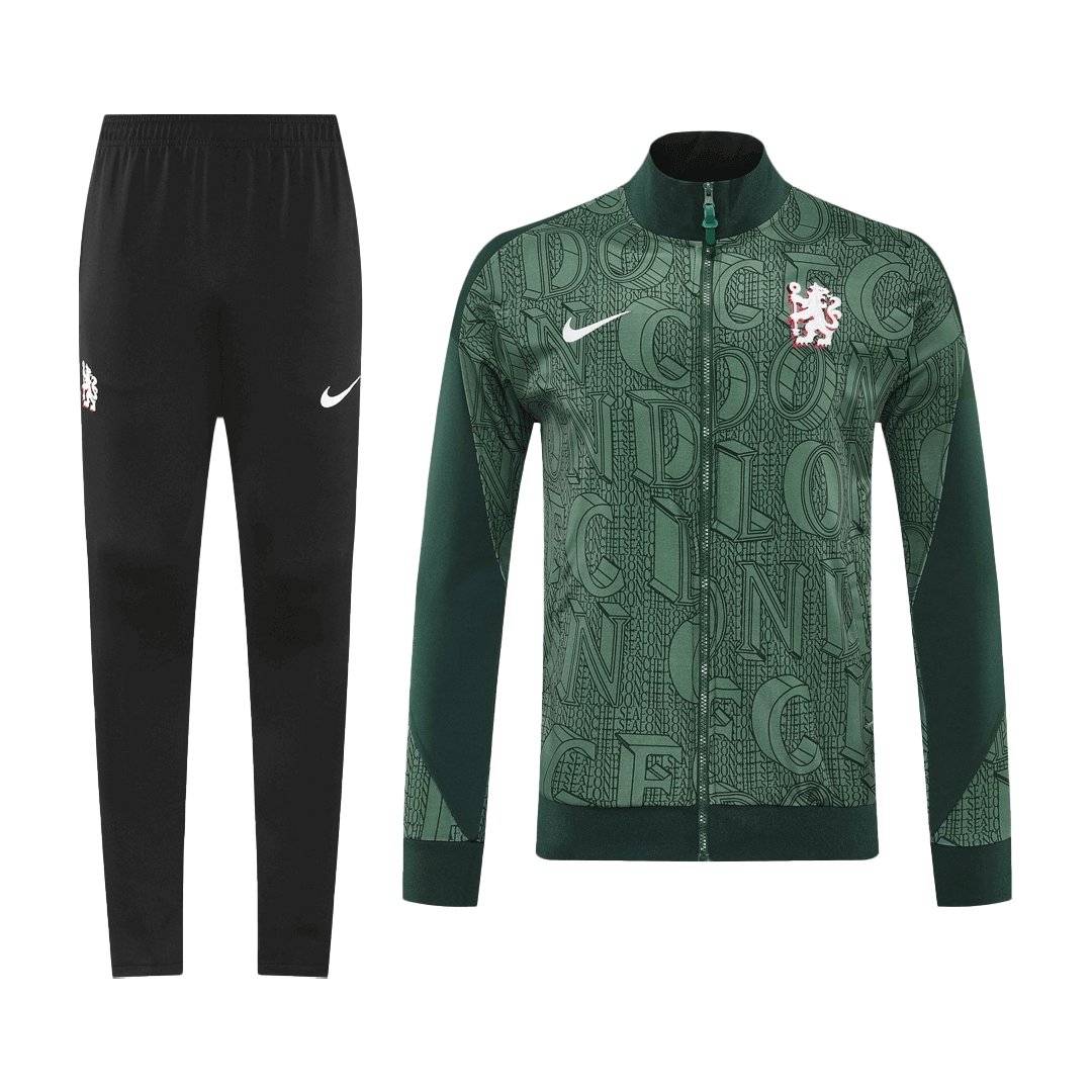 Chelsea Trainingsjack Set(Jas+Broek) 2025/26 Green football shirt