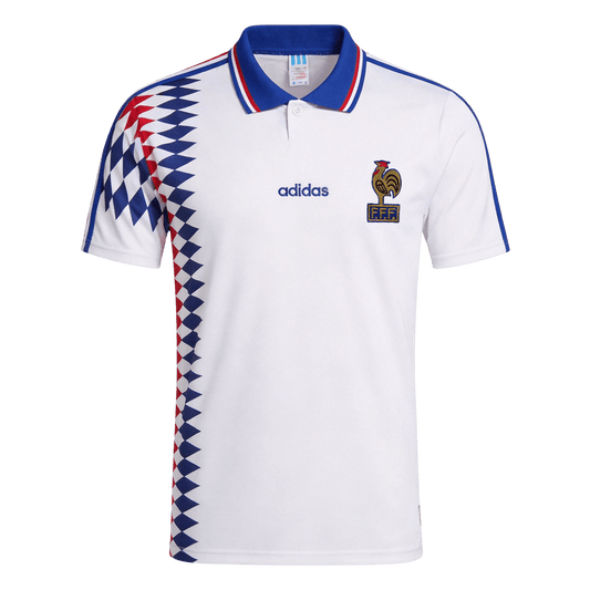 Retro Frankrijk Uit Voetbalshirt 1994 - voorkant