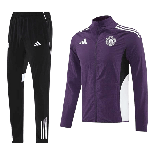 Manchester United Trainingsjack Set(top+broek) 2025/26 Purple football shirt