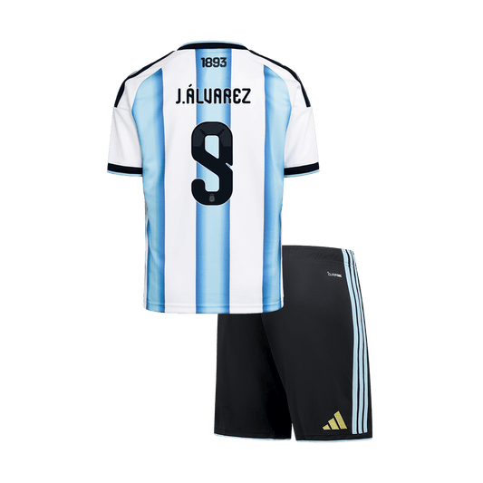 J.ALVAREZ #9 Kinder Argentinië thuistenue 2026 [PREMIUM]