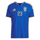 BASTONI #23 Italie Maillot de Football Domicile Version Joueur Coupe du Monde 2026 - Coupe Slim