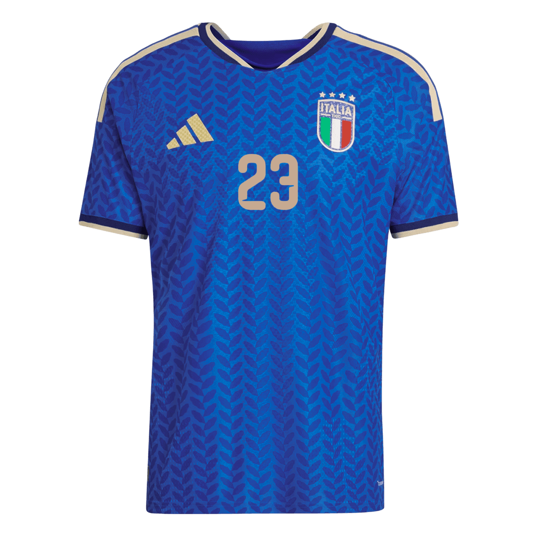 BASTONI #23 Italië Thuis Spelersversie Voetbalshirt 2026 - Slim Fit