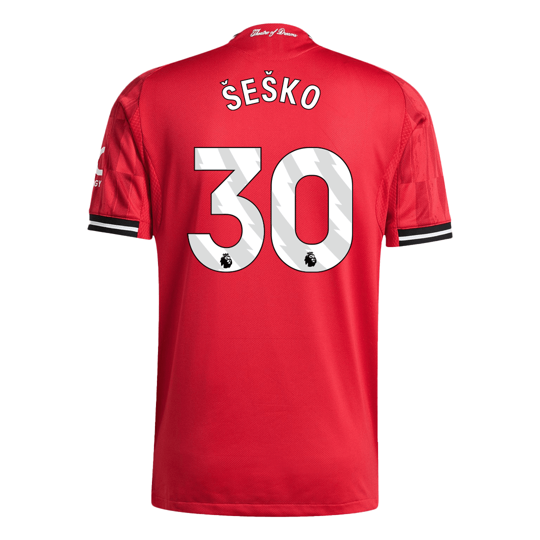 ŠEŠKO #30 Manchester United Thuis Spelersversie Voetbalshirt 2025/26 - Slim Fit - foto 12