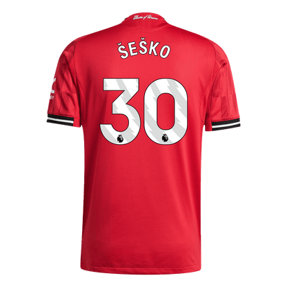 ŠEŠKO #30 Manchester United Thuis Spelersversie Voetbalshirt 2025/26 - Slim Fit - foto 12