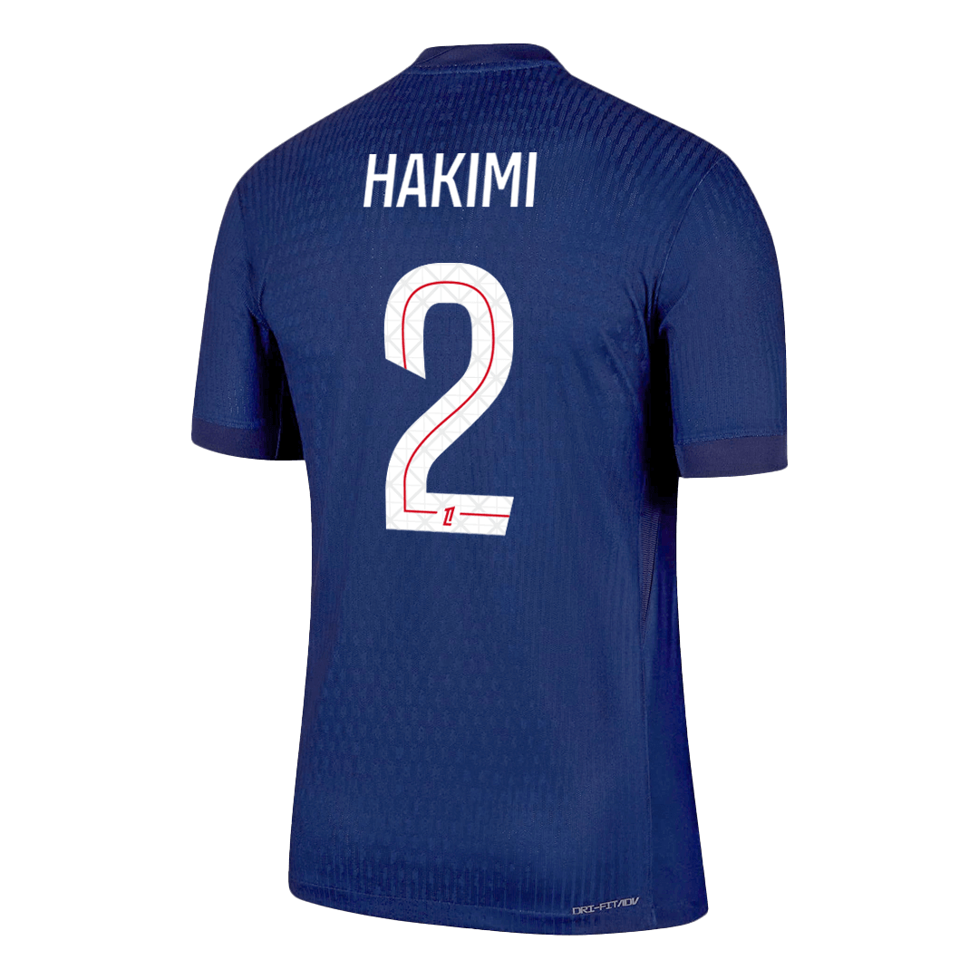 HAKIMI #2 PSG Thuis Spelersversie Voetbalshirt 2025/26 - Slim Fit - detail