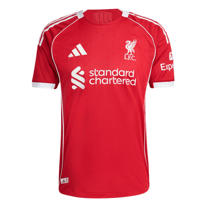 M.SALAH #11 Liverpool Thuis Spelersversie Voetbalshirt 2025/26 - Slim Fit - detail