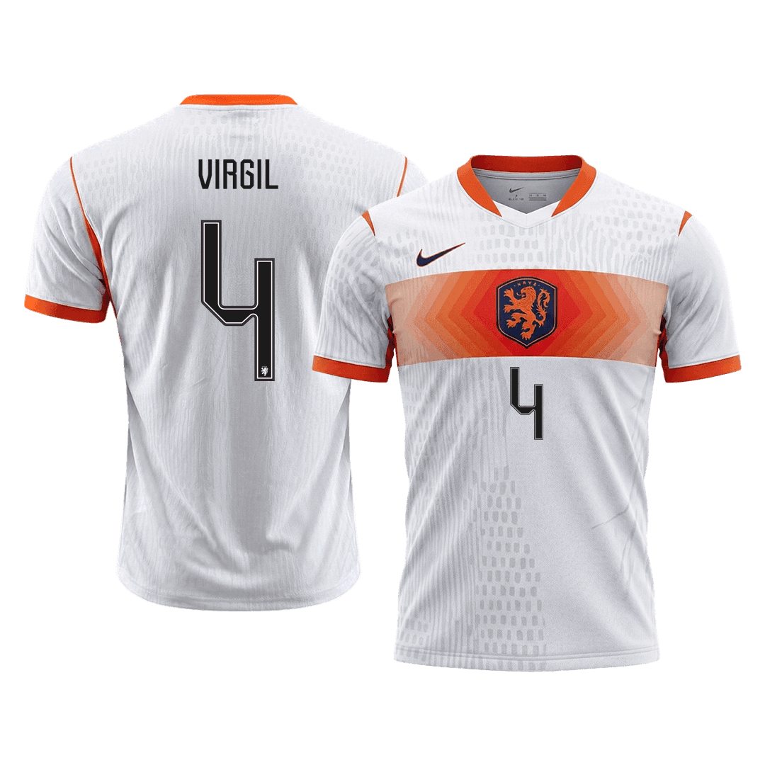 VIRGIL #4 Nederland Spelersversie uitshirt WK Voetbal 2026 - slim fit