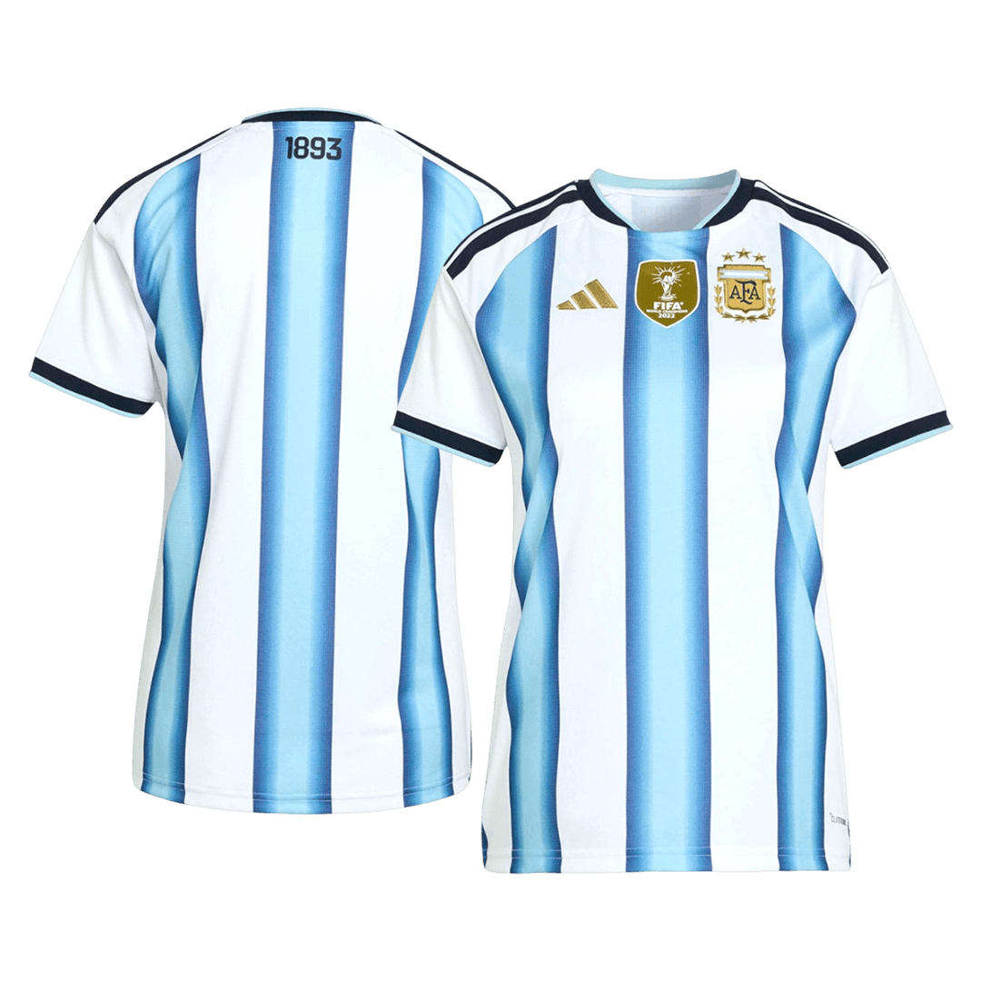 Dames Argentinië Thuis Voetbalshirt WK Voetbal 2026 - achterkant
