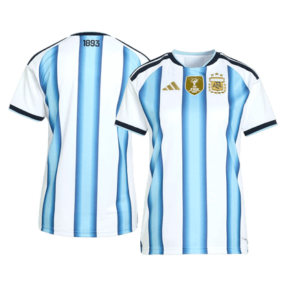 Dames Argentinië Thuis Voetbalshirt WK Voetbal 2026 - achterkant
