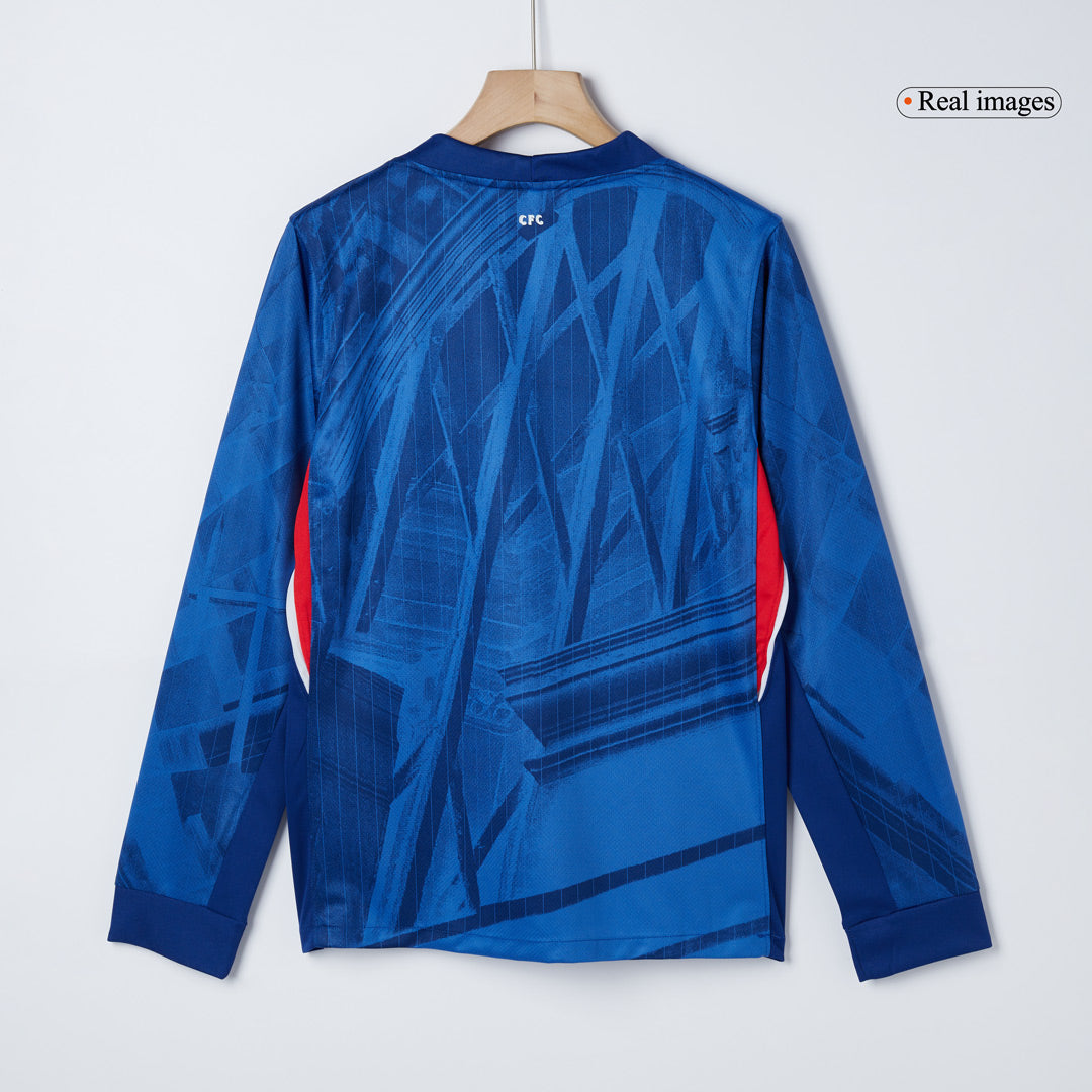 Heren Chelsea Thuis Lange Mouwen Voetbalshirt 2025/26 - zijkant