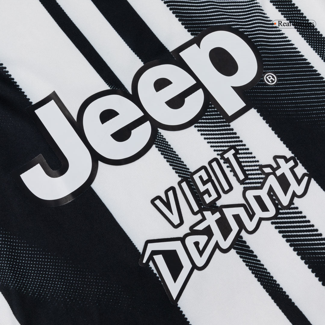 Heren Juventus Thuis Lange Mouwen Voetbalshirt 2025/26 - close-up