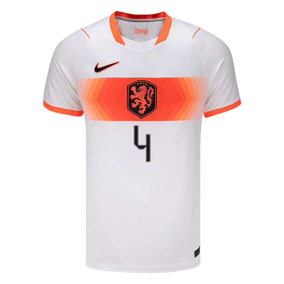 VIRGIL #4 Heren Nederland uitshirt WK Voetbal 2026