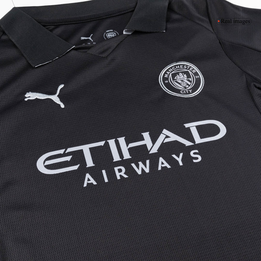Kinder Manchester City Uit Tenue 2025/26 - close-up