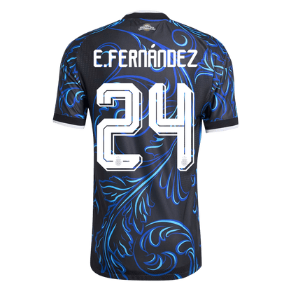 E. FERNANDEZ #24 Argentinië Spelersversie uitshirt WK Voetbal 2026 - slim fit