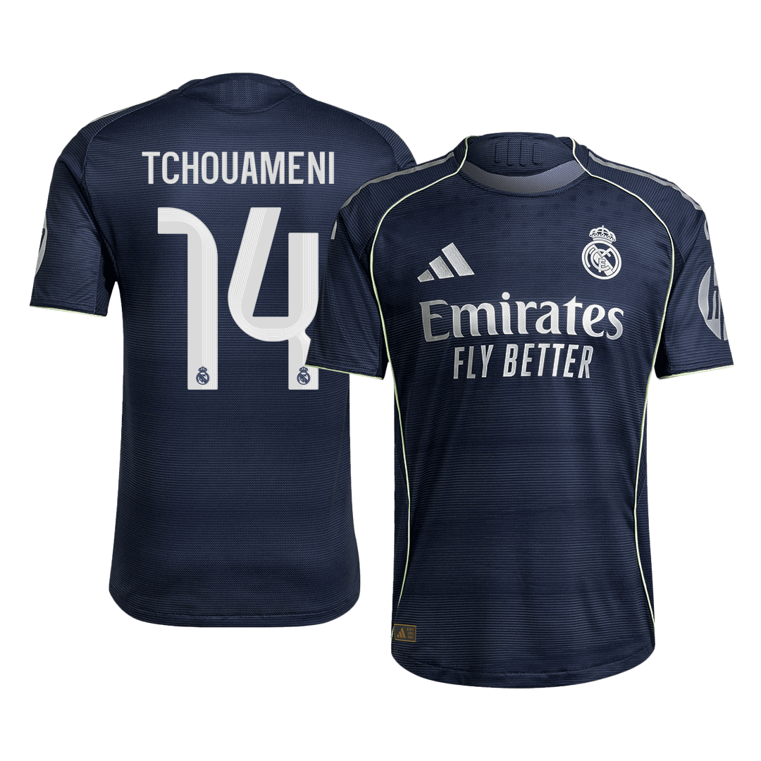 TCHOUAMENI #14 Real Madrid Uit Spelersversie Voetbalshirt 2025/26 - Slim Fit