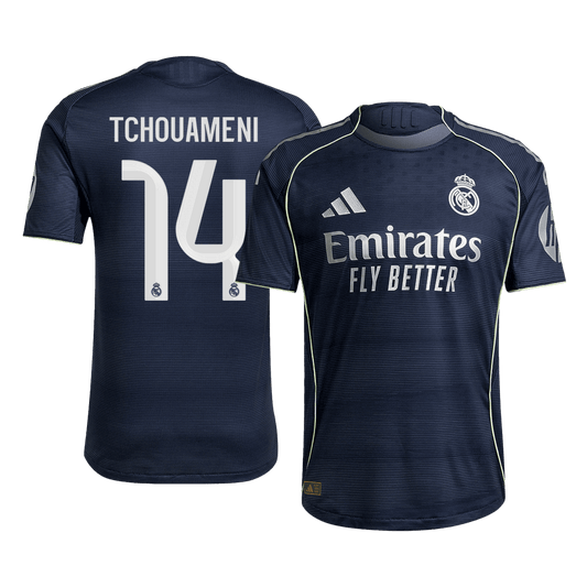 TCHOUAMENI #14 Real Madrid Uit Spelersversie Voetbalshirt 2025/26 - Slim Fit