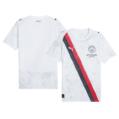 Heren Manchester City KidSuper Voetbalshirt 2025/26 - Club World Cup - close-up