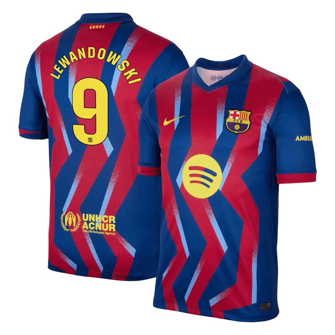 LEWANDOWSKI #9 Heren Barcelona Vierde Uitshirt Voetbalshirt 2025/26
