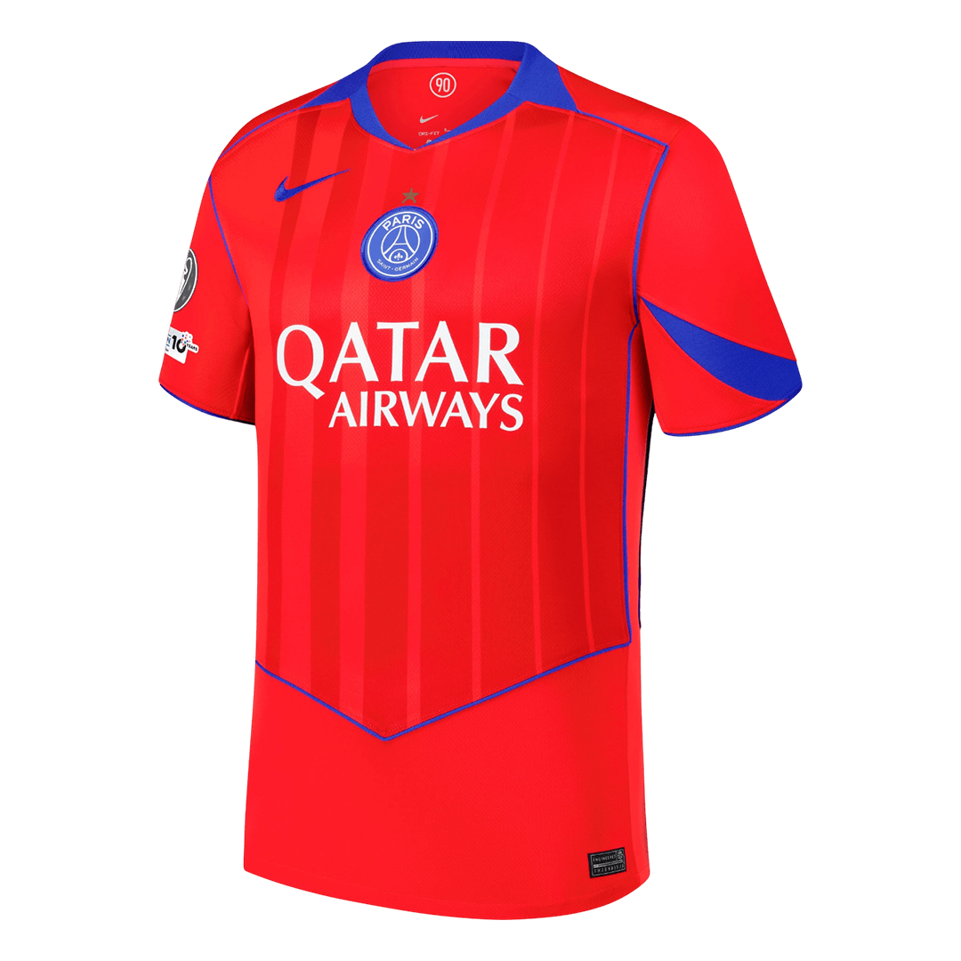 Heren PSG Derde Voetbalshirt 2025/26 Rode Eiffelster