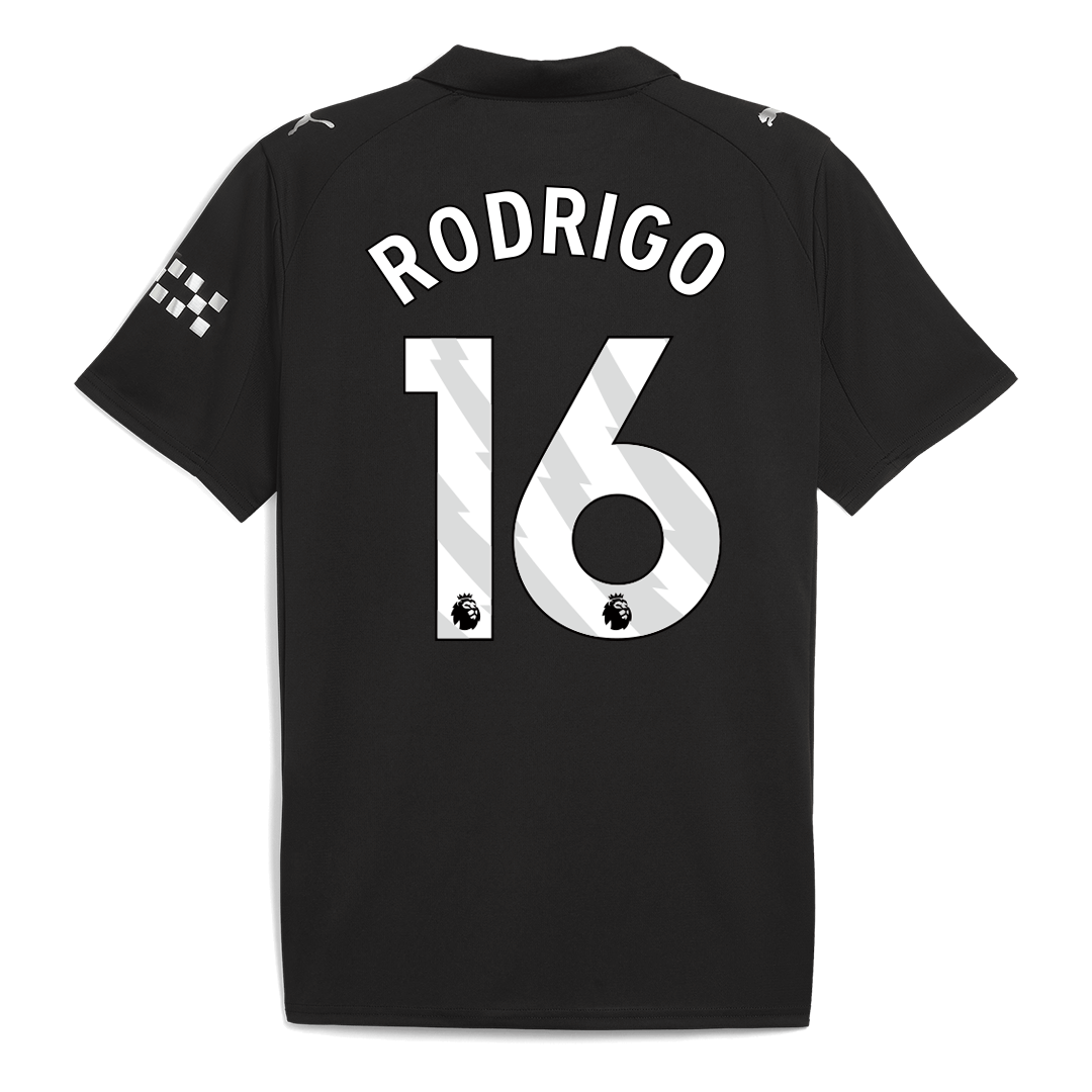 RODRIGO #16 Heren Manchester City Uit Voetbalshirt 2025/26 - extra